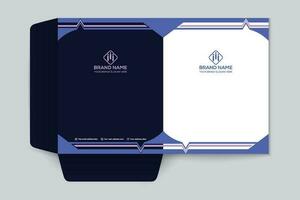 Modern professional presentation folder design vector