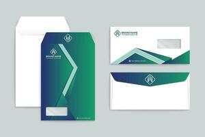 Clean minimal envelope template vector