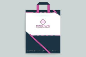 Professional shopping bag mockup design vector