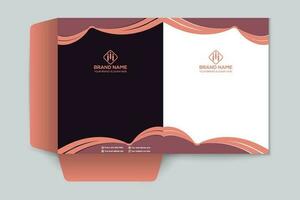 Modern professional presentation folder design vector