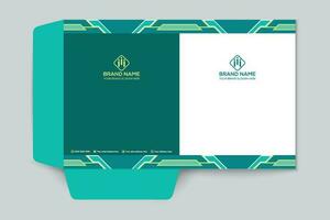 Colorful presentation folder design vector