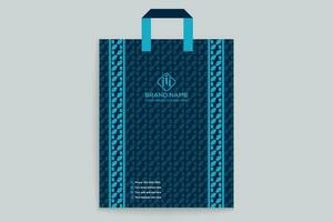 Corporate shopping bag template vector