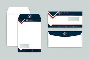 Clean minimal envelope template vector