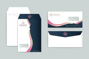 Modern professional envelope design vector