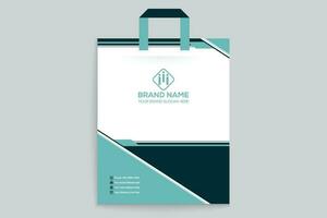 Professional shopping bag mockup design vector