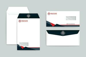 Professional envelope mockup vector