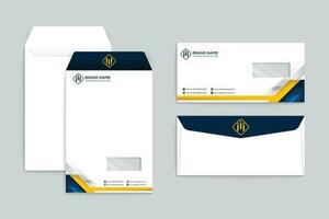 Professional envelope mockup vector