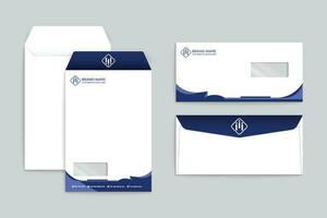 Clean minimal envelope template vector