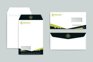 Clean minimal envelope template vector