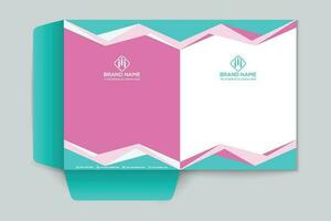 Modern professional presentation folder design vector