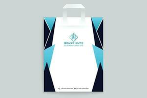 Clean style modern shopping bag template vector