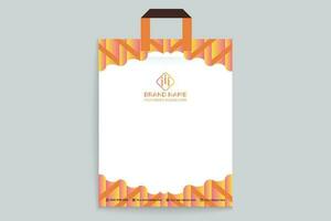 Gradient   luxury shopping bag template vector