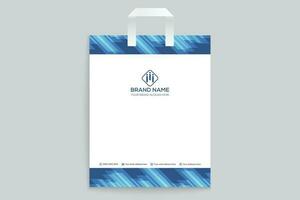 Gradient   luxury shopping bag template vector