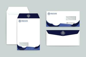 Professional envelope mockup vector