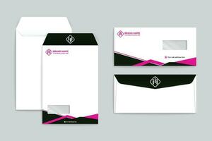 Professional envelope mockup vector