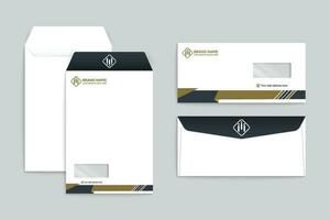 Professional envelope mockup vector