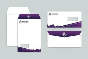 Clean minimal envelope template vector