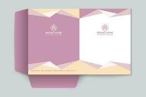 Modern professional presentation folder design vector