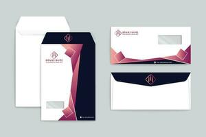 Clean minimal envelope template vector