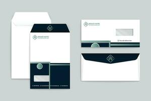 Clean minimal envelope template vector