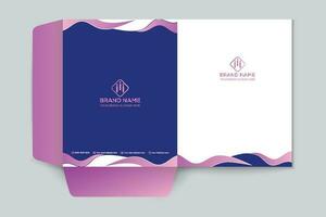 Professional presentation folder mockup vector