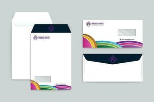 Modern envelope design template vector