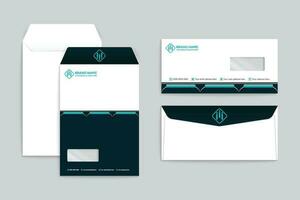 Modern envelope design template vector