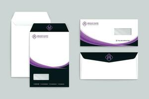 Modern envelope design template vector