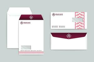 Clean minimal envelope template vector