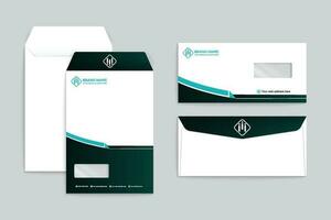 Black shape envelope design vector