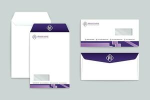 Modern envelope design template vector