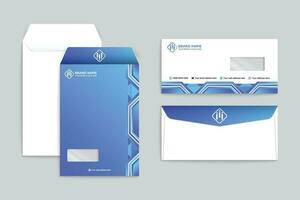 Gradient  color  envelope template vector