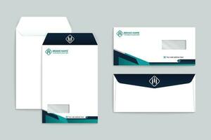 Clean minimal envelope template vector