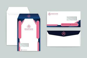 Professional envelope mockup vector