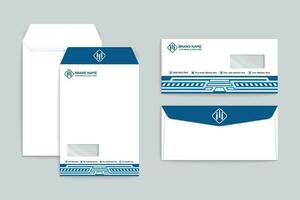 Company envelope design and blue color vector