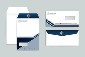 Clean minimal envelope template vector