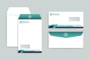 Modern envelope design template vector