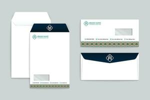 Modern envelope design template vector