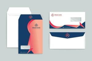 Professional envelope mockup vector