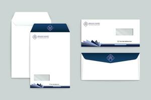 Professional envelope mockup vector