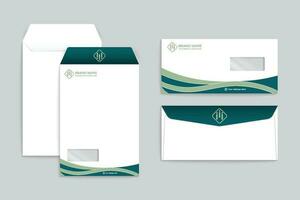 Modern envelope design template vector