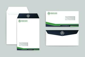 Modern envelope design template vector