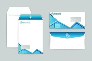 Stylish envelope template vector