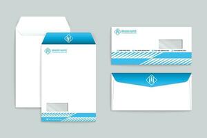 Clean professional envelope template vector