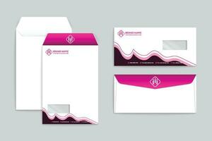 Modern professional envelope design vector