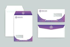 Professional envelope mockup vector