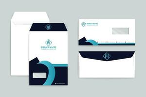 Black shape envelope design vector