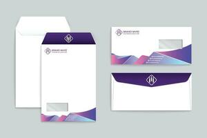 Elegant minimal envelope template vector