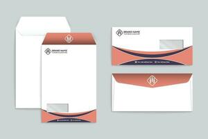 Modern professional envelope design vector