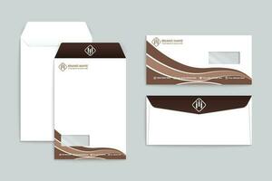 Stylish envelope template vector